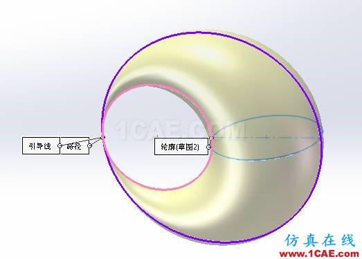 SolidWorks如何通過(guò)掃描創(chuàng)建太極圖？solidworks simulation分析案例圖片8