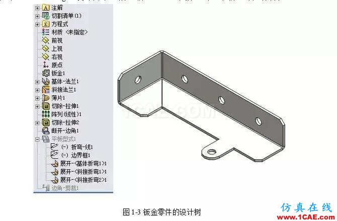 solidWorks?鈑金零件設(shè)計(jì)教程之一，必須的收藏！solidworks simulation應(yīng)用技術(shù)圖片3