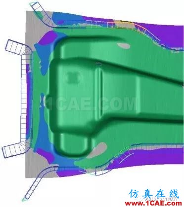 【autoform技術(shù)案例】以B柱為例進(jìn)行系統(tǒng)性拉延筋設(shè)計autoform分析案例圖片8