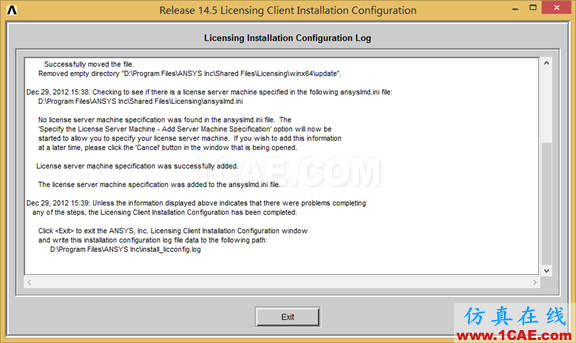 Win8下安裝ANSYS 14.5詳細(xì)步驟fluent仿真分析圖片19