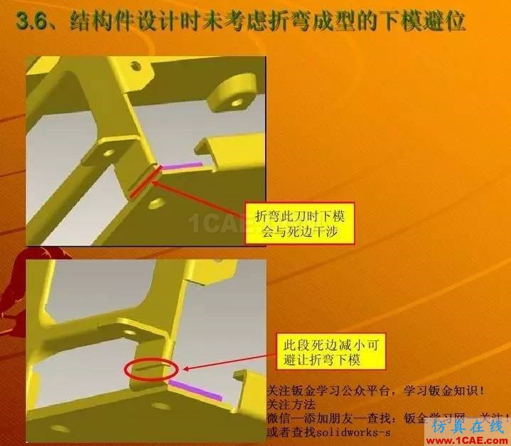 鈑金設(shè)計無法折彎的案例分析 圖文solidworks simulation培訓(xùn)教程圖片6