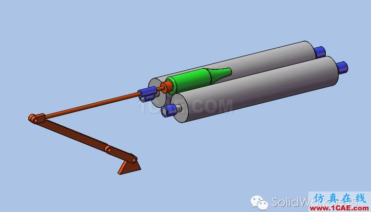 SolidWorks洗瓶機(jī)構(gòu)運(yùn)動仿真solidworks simulation分析圖片11