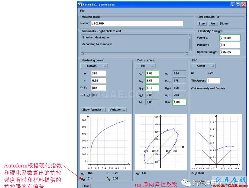 autoform材料創(chuàng)建與設置autoform分析案例圖片3