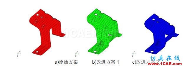 動力總成懸置支架振動噪聲設計中的CAE仿真應用hypermesh分析案例圖片5